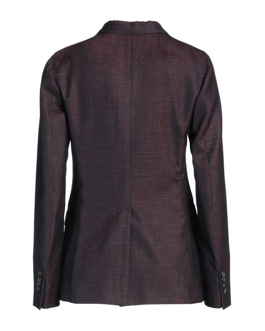 Boglioli Black Blazer Wool, Silk, Linen