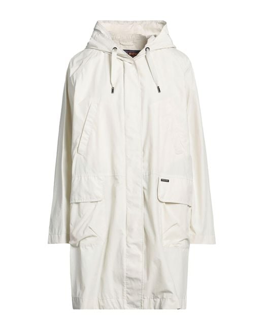 Woolrich White Overcoat & Trench Coat