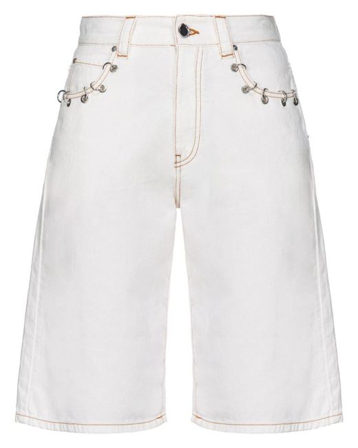 Shorts Jeans di Pinko in White
