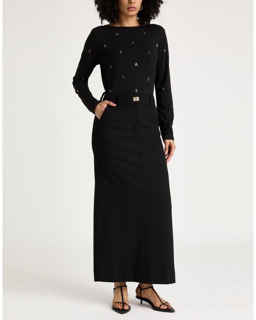 Karl Lagerfeld Black Karl Cares Top Organic Cotton, Elastane