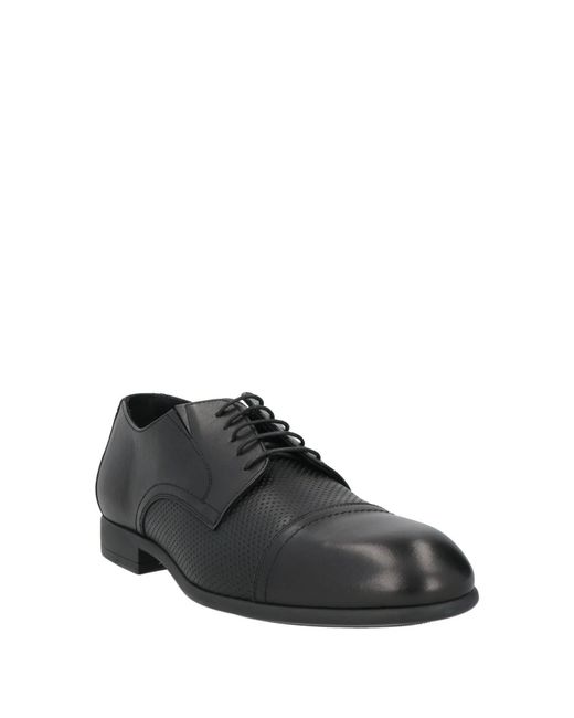 Baldinini Black Lace-Up Shoes for men