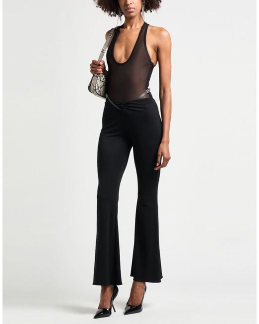 David Koma Black Bodysuit Polyamide, Elastane