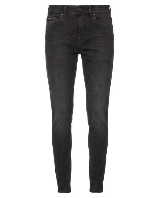 Dolce & Gabbana Gray Jeans Cotton, Elastane, Cow Leather, Zamak for men
