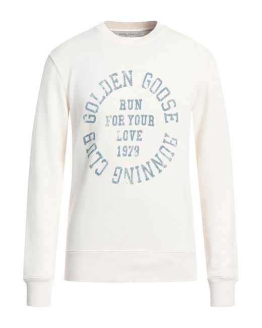 Golden Goose Deluxe Brand White Sweatshirt for men