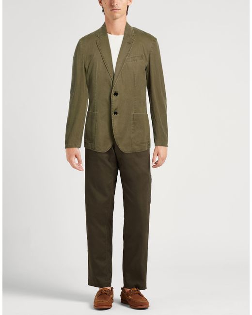 Dondup Green Blazer Cotton for men