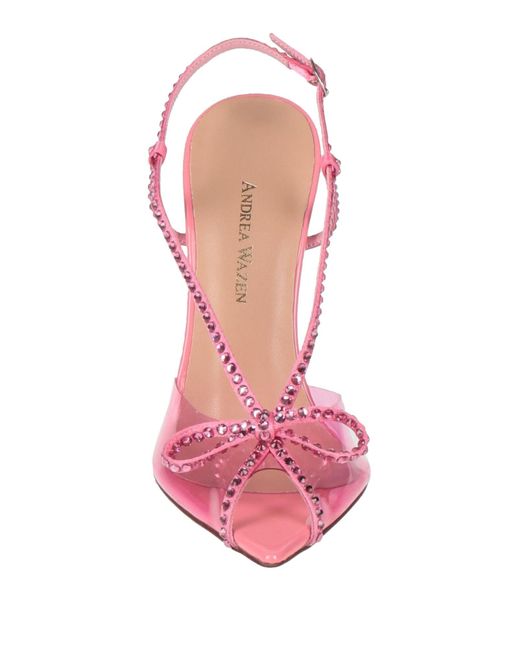 Andrea Wazen Pink Sandals
