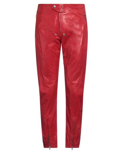 Pantalone di Rick Owens in Red da Uomo