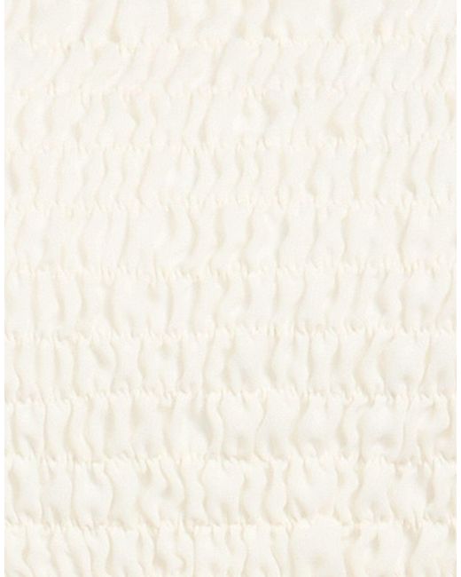 Suoli White Cream Top Polyester