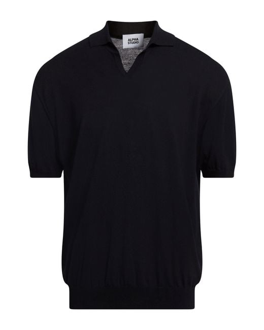 Pullover Alpha Studio pour homme en coloris Black