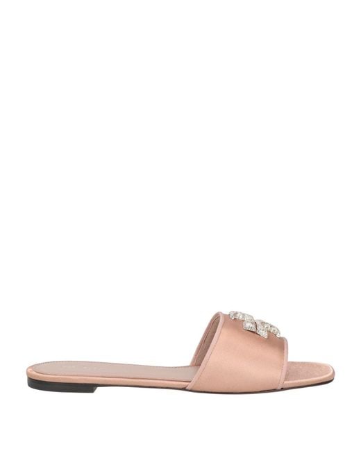 Tory Burch Pink Antique Rose Sandals Textile Fibers