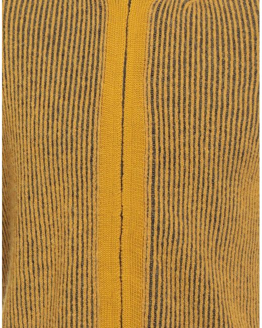 Alpha Studio Yellow Cardigan Merino Wool, Alpaca Wool, Recycled Polyacrylic, Polyamide for men