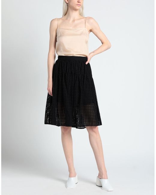 Bohelle Black Midi Skirt Cotton