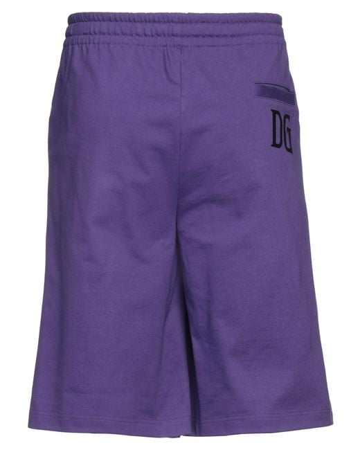 Dolce & Gabbana Purple Shorts & Bermuda Shorts for men