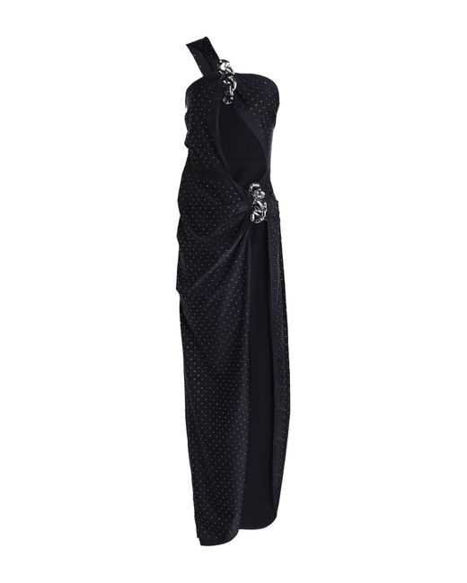 Gcds Blue Maxi Dress Polyamide, Elastane