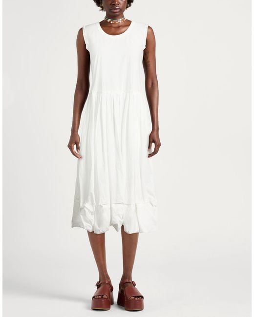 High White Midi Dress