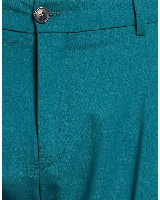 BE ABLE Blue Deep Pants Wool, Elastane for men
