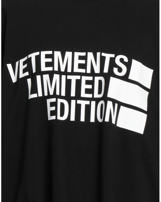 Vetements Black T-shirts
