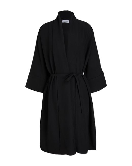 RUE DU BAC Black Overcoat & Trench Coat Polyester