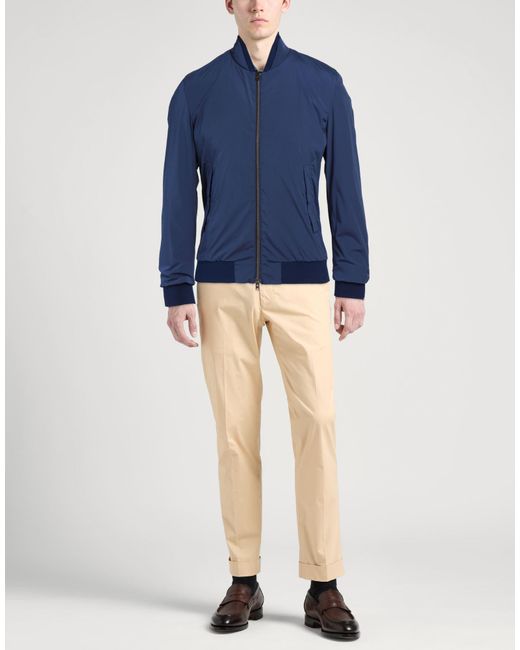Herno Blue Jacket Polyester, Elastane for men
