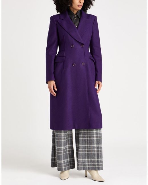 Alberta Ferretti Purple Coats