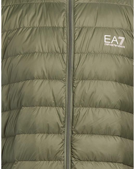 EA7 Green Puffers for men