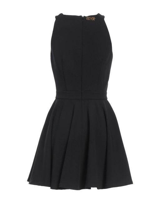 Versace Jeans Couture Black Mini Dress Polyester, Elastane