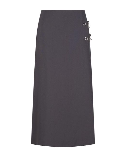 Ottod'Ame Gray Maxi Skirt