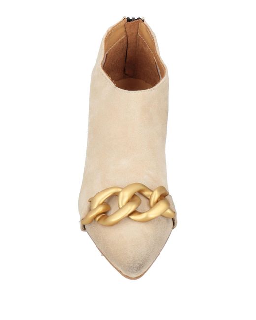GIO+ Natural Ankle Boots Leather