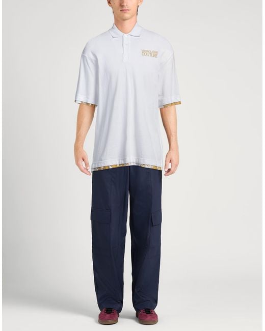 Versace Jeans Couture White Polo Shirt for men