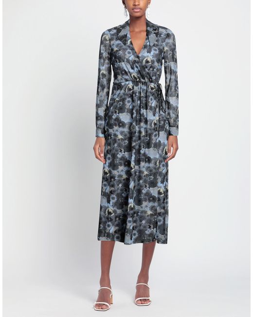 Ganni Gray Midi Dress