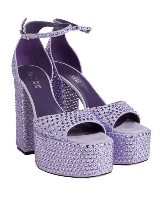 Paris Texas Purple Sandals