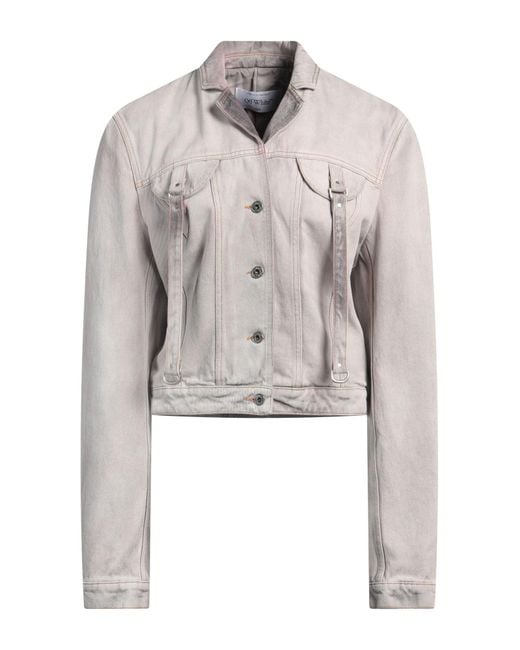 Off-White c/o Virgil Abloh White Light Denim Outerwear Cotton