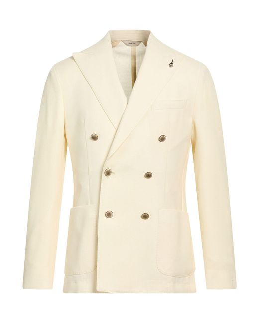 Paoloni Natural Blazer Lambswool for men
