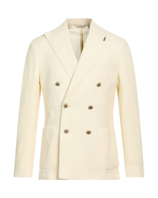 Paoloni Natural Blazer Lambswool for men