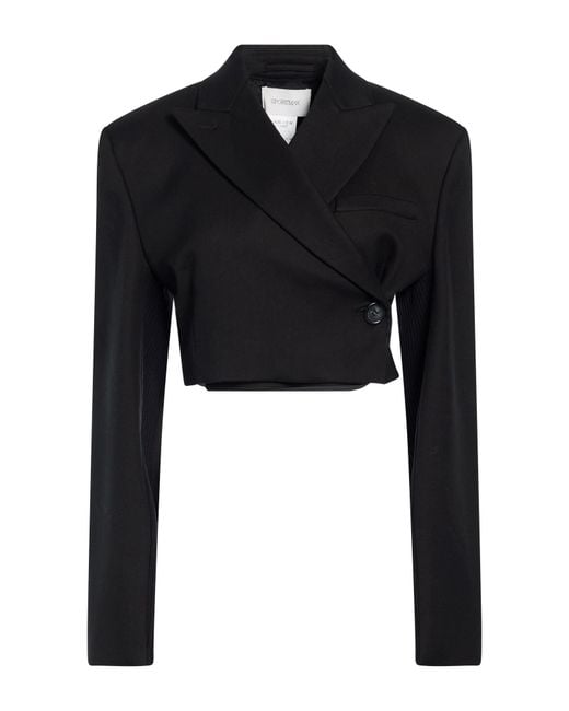 Sportmax Black Jacket Cotton, Viscose