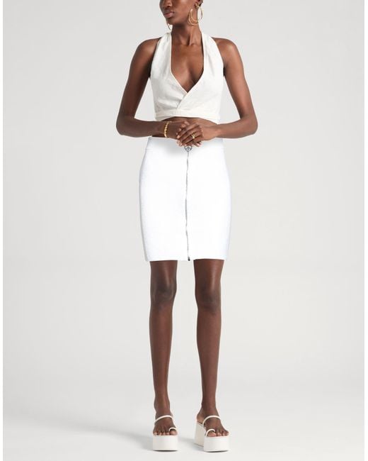 Moschino White Mini Skirt