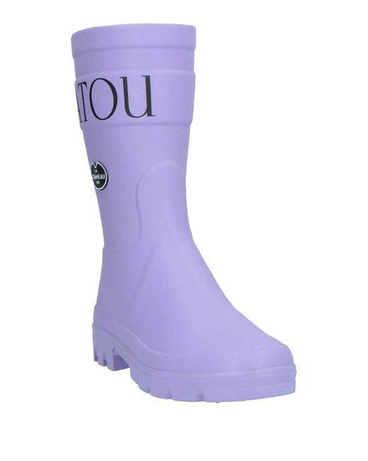 Patou Purple Ankle Boots