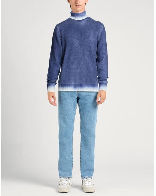 Kangra Blue Turtleneck Wool for men