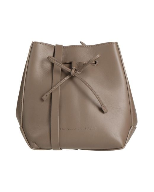 Brunello Cucinelli Brown Light Cross-Body Bag Leather