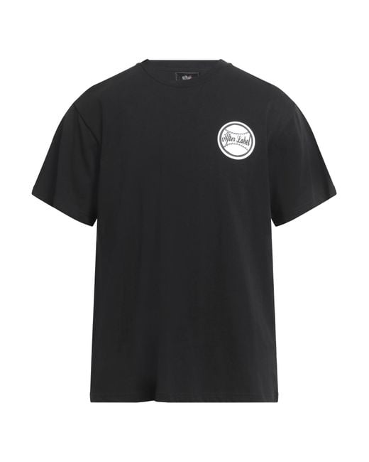 AFTER LABEL Black T-Shirt Cotton for men