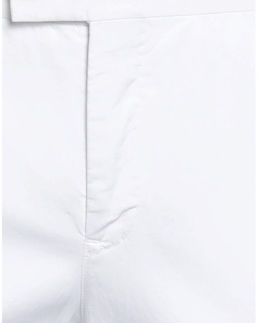 PT Torino White Pants Cotton, Silk, Elastane for men