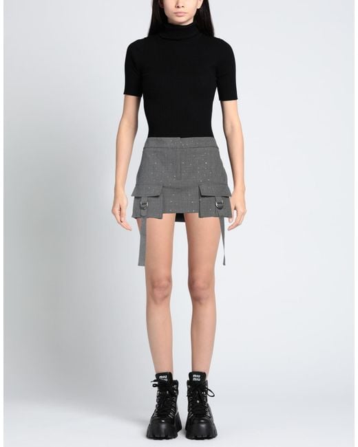 Blumarine Gray Mini Skirt