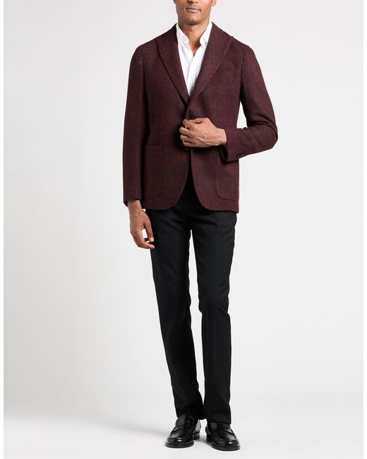 Boglioli Purple Blazer Wool for men