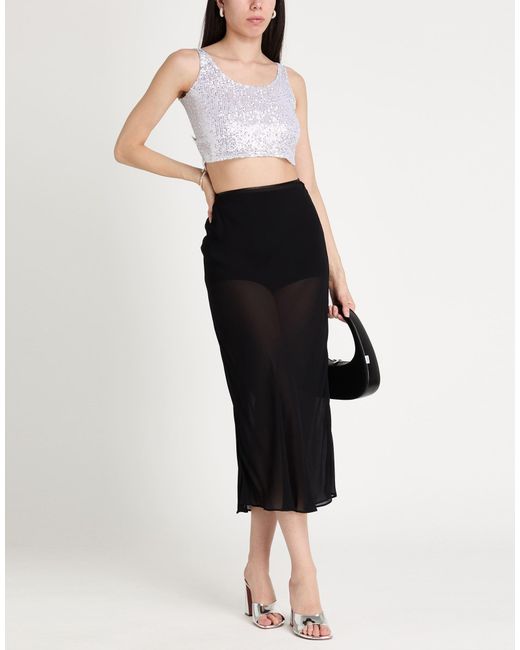 Alessandra Gallo White Top Polyester, Elastane