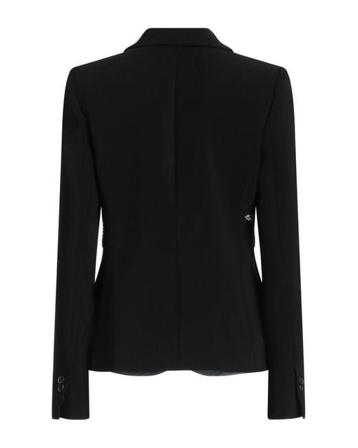 DSquared² Black Blazer Polyester, Elastane