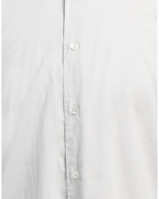 Fedeli White Shirt Cotton, Elastane for men