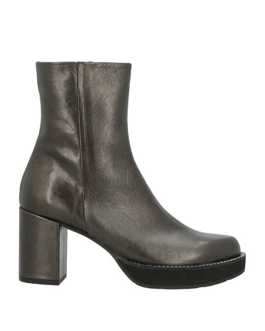 Zinda Brown Military Ankle Boots Leather