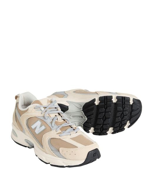 New Balance White 530 Sneakers Leather, Textile Fibers