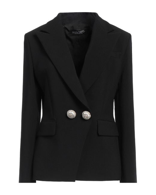 Nora Barth Black Blazer Polyester, Wool, Viscose, Elastane