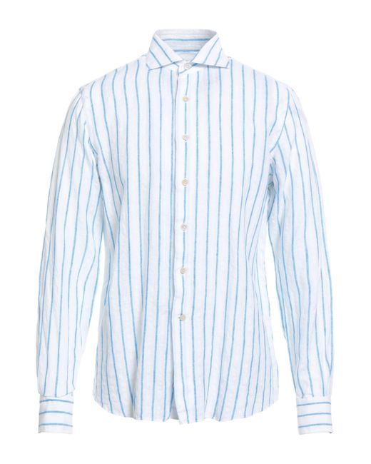 Alessandro Gherardi Blue Shirt Linen for men